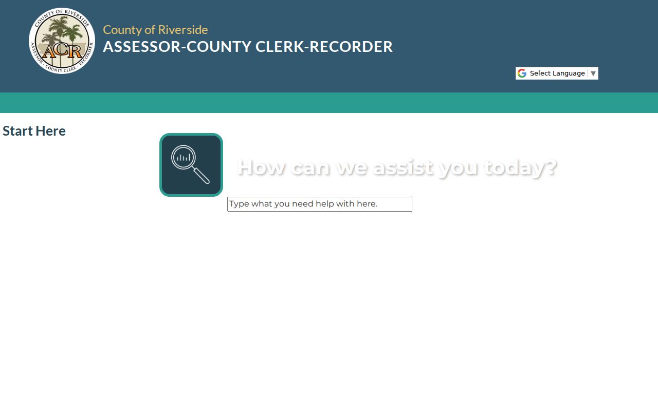 Palm Springs people search through the Riverside County recorder index